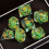 Hand Resin Dice 7 Sets Box Sharp Dice Game Accessories Polyhedron Worker Making Board Game Coc Runner Dice Set 1