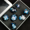 Hand Resin Dice 7 Sets Box Sharp Dice Game Accessories Polyhedron Worker Making Board Game Coc Runner Dice Set 2