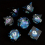 Hand Resin Dice 7 Sets Box Sharp Dice Game Accessories Polyhedron Worker Making Board Game Coc Runner Dice Set 7