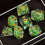 Hand Resin Dice 7 Sets Box Sharp Dice Game Accessories Polyhedron Worker Making Board Game Coc Runner Dice Set 12
