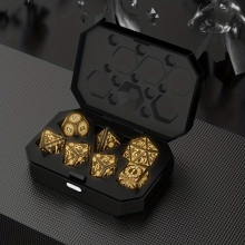 7 Piece Rechargeable LED Dice Set Add Warm Breathing Light To Your Board Games