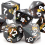 7pcs And Number Sharp Edge Resin Polyhedral Dices Suitable For Role Playing Board Game 6