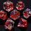 7pcs Sharp Edge Resin Polyhedral Dice Set For Role Playing Table Games 5