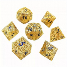 Hollow Metal Dice Role playing Table Games Entertainment Dice