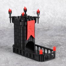 Medieval Castle Dice Tower And Tray Dice Rolling Tower 3D Printing For Board Games RPG Tabletop Games