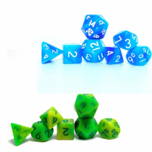 Double Mini Dice Se Mini Two Light Green And Green Set And Light And Dark Set Polyhedral Dice Set For Board Game