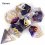7pcs And Golden Number Sharp Edge Resin Polyhedral Dices Suitable For Role Playing Board Game 4