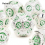 7pcs And Green Gear Wheel Solid Metal Polyhedral Dice Set Suitable For Role Playing Board Game 2