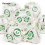 7pcs And Green Gear Wheel Solid Metal Polyhedral Dice Set Suitable For Role Playing Board Game 7
