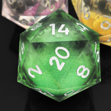 1pc Large Liquid Core Quicksand Dice For Roleplaying Board Game Large Tabletop Game Accessory