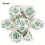 7pcs And Green Gear Wheel Solid Metal Polyhedral Dice Set Suitable For Role Playing Board Game 3