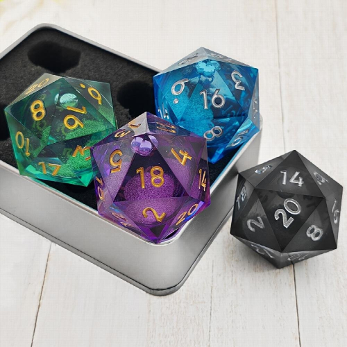 1pc Large Liquid Core Quicksand Dice For Roleplaying Board Game Large Tabletop Game Accessory 1