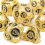 7pcs Golden And Gear Wheel Solid Metal Polyhedral Dice Set Suitable For Role Playing Board Game 7