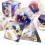 7pcs And Golden Number Sharp Edge Resin Polyhedral Dices Suitable For Role Playing Board Game 7
