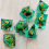 Polyhedral Liquid Core Dragon Eye Dice Set For Tabletop Board Game Accessories Resin Liquid Quicksand Dice 5
