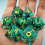 Polyhedral Liquid Core Dragon Eye Dice Set For Tabletop Board Game Accessories Resin Liquid Quicksand Dice 10