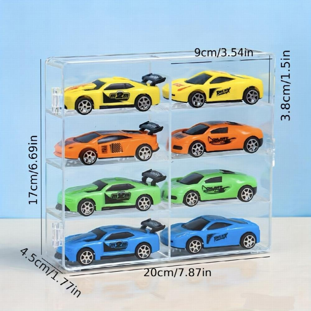 1pc Car Model Transparent Storage Box Display Shelf Cabinet Parking Space Partition-image-OPC-PD5H255-NEW