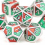 7pcs Green And Red Standard Solid Metal Polyhedral Dice Set Suitable For Role Playing Board Game 5