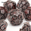 7pcs Silvery And Red Gear Wheel Solid Metal Polyhedral Dice Set Suitable For Role Playing Board Game 2
