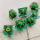 Polyhedral Liquid Core Dragon Eye Dice Set For Tabletop Board Game Accessories Resin Liquid Quicksand Dice 7