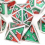 7pcs Green And Red Standard Solid Metal Polyhedral Dice Set Suitable For Role Playing Board Game 7