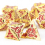 7pcs Golden Red Metal Solid Polyhedral Dice Set Suitable For Role Playing Board Game 6