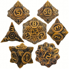 Space Mechanical Style Metal Solid Dice Large Tabletop Roleplay Running Dice Set Party Game Accessories