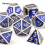 7pcs Silvery Standard Solid Metal Polyhedral Dice Set Suitable For Role Playing Board Game 9