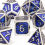7pcs Silvery Standard Solid Metal Polyhedral Dice Set Suitable For Role Playing Board Game 10