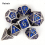 7pcs Silvery Standard Solid Metal Polyhedral Dice Set Suitable For Role Playing Board Game 5