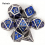 7pcs Silvery Standard Solid Metal Polyhedral Dice Set Suitable For Role Playing Board Game 1