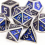 7pcs Silvery Standard Solid Metal Polyhedral Dice Set Suitable For Role Playing Board Game 7