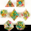 7pcs Resin Sharp Edge Polyhedral Dice Set For Board Games 2