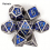 7pcs Silvery Standard Solid Metal Polyhedral Dice Set Suitable For Role Playing Board Game 3