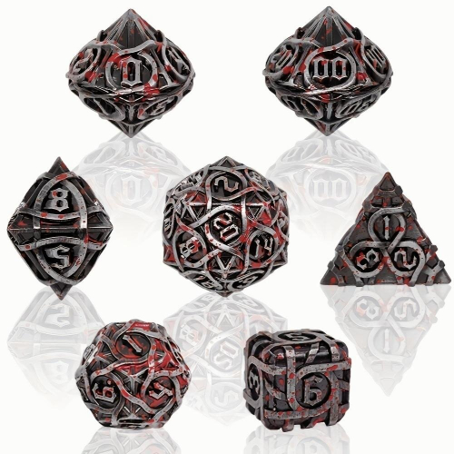7pcs Metal Polyhedral Dice Set For Tabletop Game Christmas Gift 1