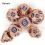 7pcs Red And Gear Wheel Solid Metal Polyhedral Dice Set Suitable For Role Playing Board Game 2