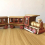 Stall Wooden Train Toy Simulation Three Section Toy Train Hot Solid Wood Train Model Toy 2
