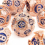 7pcs Red And Gear Wheel Solid Metal Polyhedral Dice Set Suitable For Role Playing Board Game 7