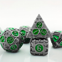 7pcs Metal Polyhedral Dice Set For Tabletop Game Christmas Gift