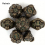 7pcs Green Copper Gear Wheel Solid Metal Polyhedral Dice Set Suitable For Role Playing Board Game 1