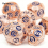 7pcs Red And Gear Wheel Solid Metal Polyhedral Dice Set Suitable For Role Playing Board Game 5