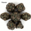 7pcs Green Copper Gear Wheel Solid Metal Polyhedral Dice Set Suitable For Role Playing Board Game 3