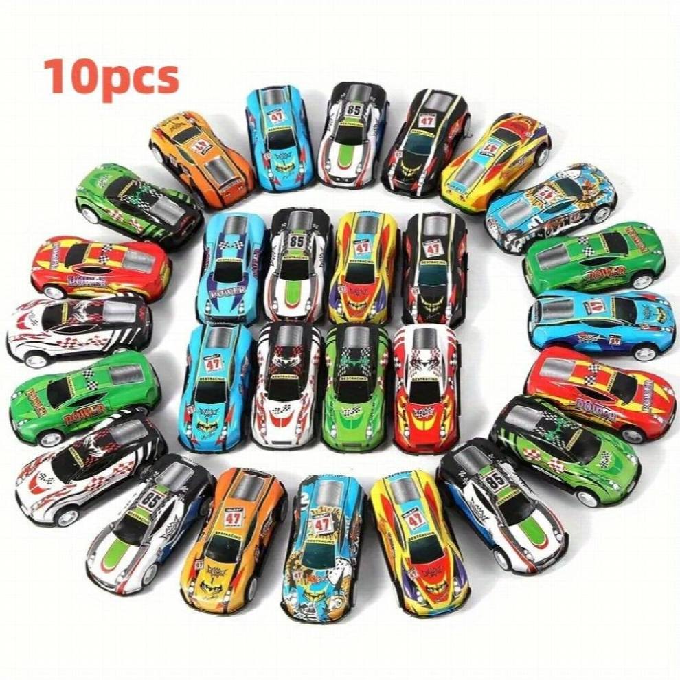 10pcs Pull Back Cars Mini Vehicles Toy Bulk Party Favor Race Cars Toys Goodie Bag Stuffers Christmas Fillers For Boys Girls-image-OPC-PD5H5XB-NEW