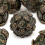 7pcs Green Copper Gear Wheel Solid Metal Polyhedral Dice Set Suitable For Role Playing Board Game 9
