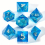7pcs Sharp Edge Ring Quicksand Eyeball Polyhedral Dice Set Perfect For Cosplay Large Board Games 8