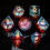 7pcs Liquid Core Quicksand Polyhedral Sharp Edge Dice Set For Cosplay Board Game Halloween And Christmas Gift 6