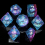 7pcs Liquid Core Quicksand Polyhedral Sharp Edge Dice Set For Cosplay Board Game Halloween And Christmas Gift 1