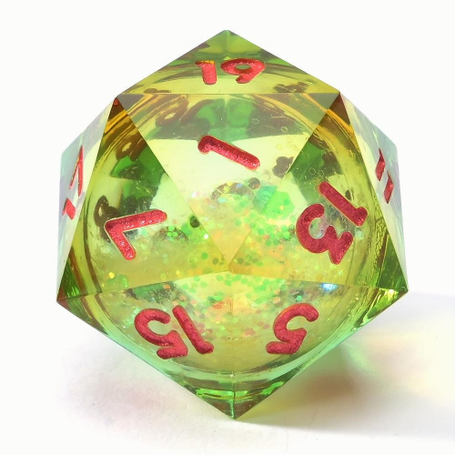 7pcs Liquid Core Quicksand Polyhedral Sharp Edge Dice Set For Cosplay Board Game Halloween And Christmas Gift 1