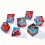 7pcs Liquid Core Quicksand Polyhedral Sharp Edge Dice Set For Cosplay Board Game Halloween And Christmas Gift 8