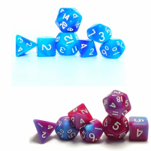 Double Mini Dice Set Two Dice And Purple Set And Set Polyhedral Dice Set For Board Game